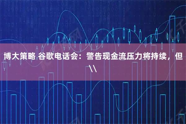 博大策略 谷歌电话会：警告现金流压力将持续，但\